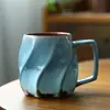 Taza de Café Creativa de Gres Taza Retro Japonesa Hecha a Mano Taza de Arte Taza de Agua de Cerámica Vertida a Mano Taza de Té Regalo