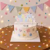 Set de Decoración de Banner para Fiesta de Cumpleaños Transfronteriza con Adornos y Toppers para Pastel Temáticos de Doraemon