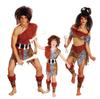 Disfraz de Mascarada Cos Disfraz de Rendimiento Padre-Hijo Hueso Salvaje Bonzi Disfraz Aborigen Disfraz Salvaje para Hombre y Mujer