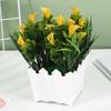 Suministro directo de fábrica simulación planta en maceta 20 Lirio de Cala cerca flor artificial bonsái bonsái decoración mini planta verde pequeños adornos