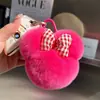 Lindo Llavero Colgante de Coche de Mickey Hecho de Piel de Conejo Rex, Juguete de Peluche Decoración para Mochila de Panda, Venta al por Mayor desde Fabricante