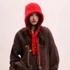 Chapéu e Bolsa de Uso Duplo Estilo Coreano Casual Versátil Chapéu de Tricô para Mulheres no Outono e Inverno para Proteger do Frio e Calor Chapéu de Lã Moderno