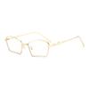 Gafas de Sol Retro de Metal con Montura Pequeña Nueva Europea y Americana para Mujer Gafas Anti-Uv Transfronterizas Moda PC Gafas de Sol Versátiles para Hombre