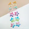 Pinzas para el pelo estilo Corea del Sur, extensiones de clip, estilo estrellas, color clip de gota, degradado de dos colores, lindo clip para flequillo de niños, clip lateral, accesorios para el pelo