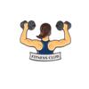 Comercio exterior nuevo deportes Equipamiento deportivo broche de aleación niña exquisita modelo de pesa insignia de pintura hebilla anti-exposición