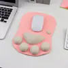 Atacado do Fabricante Mouse Pad, Mouse Pad de Garra de Gato em Silicone Macio, Apoio de Pulso Antiderrapante, Almofada de Apoio para o Pulso, Feito Sob Medida