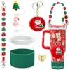 Accesorios Decorativos Stanley Correa de Mano de Cuerda Trenzada Estuche para Labial Llavero Duende Briqueta Funda de Silicona Antideslizante para Taza
