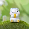 Adornos de Micro Paisajismo Ardilla Traviesa Muñeco Animal Artesanía de Resina Adornos de Escritorio de Jardinería para Coche