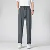 Xintang Roupa Masculina 2026 Verão Novo Estilo Calças Compridas, Três-Resistentes Casuais Masculinas Elásticas Confortáveis Versáteis Seda de Gelo Finas Calças