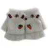 Guantes de Dedos Medios de Felpa Estilo Coreano Lindos con Dibujos Animados para Estudiantes para Escribir, Doble Uso, Cálidos y a Prueba de Frío, Guantes para Niños al por Mayor