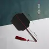 Abanico de Caligrafía con Espacio en Blanco para Escribir, Abanico Pintado a Mano por Ambos Lados, Estilo Hanfu, Estilo Antiguo, Abanico con Borla, Arte de Bambú