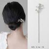 Lírio do vale franja strass rabo de peixe grampo de uma palavra bola redonda coque liga haste de cabelo novo estilo chinês garfo de cabelo feminino