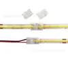 Conector sin soldadura para tira LED con hebilla de cristal conector para tira 2835 5050 COB 10mm8mm