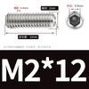 Tornillo prisionero hexagonal de acero inoxidable 304 Din916 con extremo cónico M2-M10 Sin cabeza Máquina métrica Hexagonal