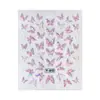 Estilo Ins Pegatinas para Uñas 5D en Relieve Caricatura Graffiti Flores Estéreo Moño Estilo Francés Pegatinas Navideñas para Uñas