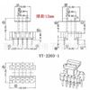 EE22 transformador esqueleto EE22 esqueleto de alta freqüência Baquelite vertical 5 + 5 pés de distância de linha 12mm fonte de alimentação tipo de núcleo seco