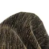Tela Metálica de Rayas Verticales Spandex Elástico Lluvia de Meteoros Tela Dorada y Plateada Vestido Fiesta de Banquete Venta Directa de Fábrica