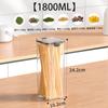 Tarro sellado de plástico transparente de grado alimenticio para almacenamiento de granos de cocina, aperitivos y té seco.