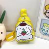 Estilo coreano Novo Peito Dos Desenhos Animados Bolsa Infantil Bonito Coelho Crossbody Bolsa Menina Casual Moda Lona Pequena Mochila