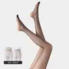 Medias 0D negras para mujer, estilo fino de verano, antienganches, duraderas, invisibles, alta transparencia, medias negras sexys, coquetas y sensuales