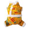 Nubes auspiciosas de otoño e invierno dragón dorado perro año nuevo abrigo acolchado de algodón de cuatro patas traje Tang gato cálido acolchado mascota año nuevo ropa para perro
