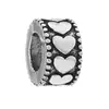 Pulsera Pandora cuentas sueltas Torre Eiffel diy aleación forma de corazón agujero grande cuentas accesorios de joyería fábrica venta al por mayor