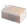 Caixa de Armazenamento de Roupas Caixa de Armazenamento Transparente Caixa de Armazenamento Tipo Gaveta Cesta Organizadora Caixa de Armazenamento para Roupa Íntima e Calças Personalizado