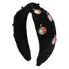 Otoño e invierno 2024 nuevo transfronterizo diadema de Halloween accesorios de fantasma de diablo negro tendencia viento oscuro accesorios para el cabello de vacaciones