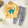 Conjunto de ropa interior para niños algodón puro otoño ropa interior térmica para bebé mallas largas ropa cálida para niños ropa infantil material de algodón puro