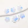 Miçangas de Vidro Gradiente Flor de Cerejeira de Alta Transparência, Formato de Flor de Cinco Pétalas Multicolorido, Pulseira DIY Feita à Mão, Colar, Joias, Acessórios para Miçangas
