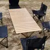 Mesa Plegable 1 m 2 Puestos Venta Hogar Mesa Cuadrada Pequeña con Bolsa Mesa para Camping al Aire Libre Picnic Barbacoa Mesa Rollo de Huevo