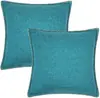 Fronha de Algodão e Linho Colorida com Borda Estilo Normcore Popular da Amazon Fronha para Decoração de Sofá de Sala de Estar Casa