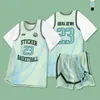 25 Uniformes Nuevos de Baloncesto para Niñas, Trajes Falsos de Dos Piezas de Manga Corta, Uniformes de Competencia Estudiantil para Clase, Uniformes de Baloncesto Transpirables de Secado Rápido para Verano