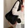 Bolso de Lona Casual, Bolso de Hombro Estilo Coreano Estilo Perezoso, Nuevo Modelo 2026, Bolso de Hombro Tote Simple y Versátil, Viene con un Monedero