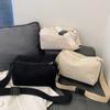 Bolso de pana para mujer, bandolera informal de moda de primavera, sencillo, tipo almohada, 2024