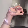 Pulsera Popular de Piedra Ojo de Gato Xiaohongshu al por Mayor para Mujer, Pulsera de Barra Plana, Joyería para Mujer, Regalo de Tienda de Oro, Artículos para Transmisión en Vivo en Puesto Callejero