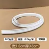 Tira de Borde Suave de PVC Autoadhesivo Pu Estilo Francés para Decoración de Puertas con Arco Curvo Borde de Pared de Fondo Estilo Europeo Línea de Yeso