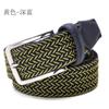 Cinturón elástico para hombre coreano hebilla de cinturón para hombre cinturón elástico de moda cinturón tejido de lona una generación de cabello