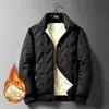Chaqueta de algodón con forro de lana de cordero, prenda exterior de invierno unisex, colección otoño/invierno 2026, forrada de polar y engrosada para abrigar, abrigo de algodón a prueba de viento