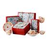 Regalo de Flores-Tazón de Cerámica de Loto Rojo Plato Juego de Palillos Actividades de Apertura Regalo de Acompañamiento Juego de Tazón y Palillos Venta al por Mayor Regalos Publicitarios