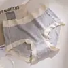 Altamente Elástico, Textura Delicada e Macia, Semelhante ao Algodão, Sem Costura, Cobre o Quadril, Confortável, Respirável, Sensação de Pele Nu, Roupa Íntima Feminina com Aminoácidos Antibacterianos