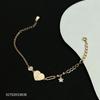 Pulsera de Plata Esterlina S925 Amor de Niña Nicho Pulsera de Alta Gama Versátil Exquisita Estilo Frío Pulsera de Moda Simple