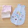 Productos para bebés chaleco saco de dormir en forma de U para recién nacido verano algodón caricatura saco de dormir a prueba de patadas para bebés venta al por mayor