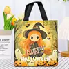 Bolsa Tote de Halloween Estampada Colorida Não Tecida Bolsa para Embalagem de Presente de Festa Sacola de Compras de Shopping Sacola de Compras Atacado