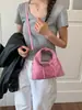 Bolso cruzado elegante transfronterizo para mujer, nuevo bolso de hombro para mujer para el trabajo, bolso de mano portátil versátil de color liso