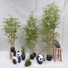 Simulação Bambu Bonsai Simulação Espécime de Bambu Dourado Paisagismo Bambu Verde Bambu Decoração Ornamentos Simulação Bambu