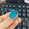 Moda Europea y Americana, Anillo de Oro Simple y Único con Diamante de Ágata Sintética para Hombre, Anillo de Ágata Roja Esmeralda al por Mayor