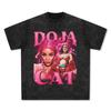 Camiseta de manga corta lavada americana de comercio exterior de Amazon para hombre, estilo retro de verano, holgada, de media manga, venta al por mayor transfronteriza de eBay