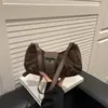Primavera 2026 Nueva Moda Tendencia Estilo Maillard Estilo Retro Chica Picante Estilo Páramo Bolso de Hombro Bolso de Axila Bolso Plegado