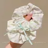 Scrunchie de rede de renda de bolinhas novo estilo coreano com um toque vintage e sofisticado, adequado para rabos de cavalo, um acessório de cabelo para meninas